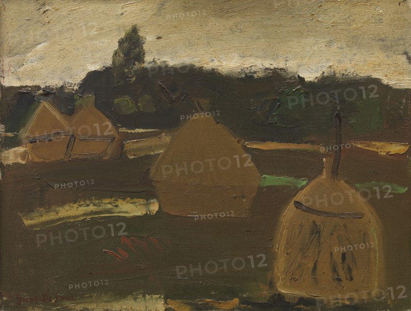 Haystacks, 1942. Creator: Gustave De Smet.
