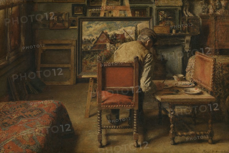 The Retoucher, 1876. Creator: Henri Jean Augustin de Braekeleer.