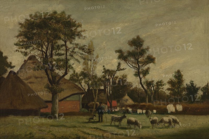 Farmhouse, 1865-1875. Creator: Henri Jean Augustin de Braekeleer.