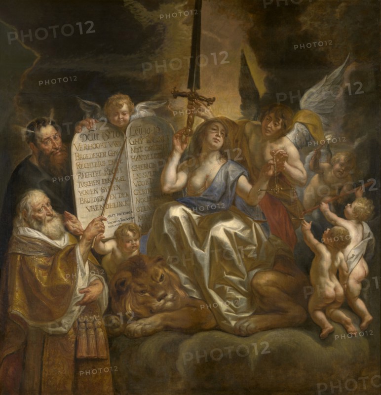 Human Law Founded on the Divine Justice, 1665. Creator: Jacob Jordaens I.