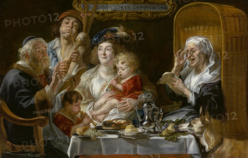 As the Old Sang, So Pipe the Young, 1638. Creator: Jacob Jordaens I.