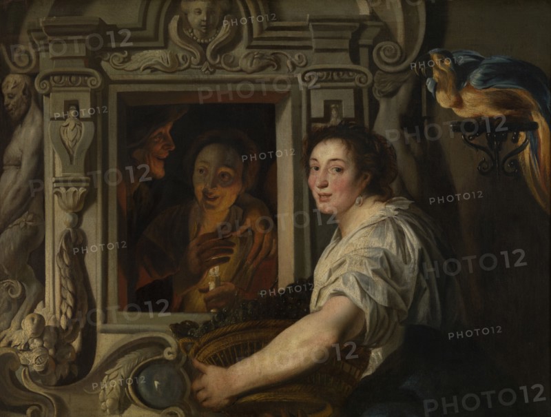 The Fruit Seller, c1620-1670s. Creator: Jacob Jordaens I.