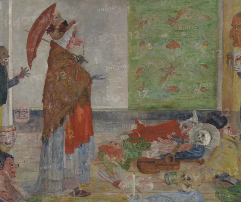 Astonishment of the Mask Wouse, 1889. Creator: James Ensor.