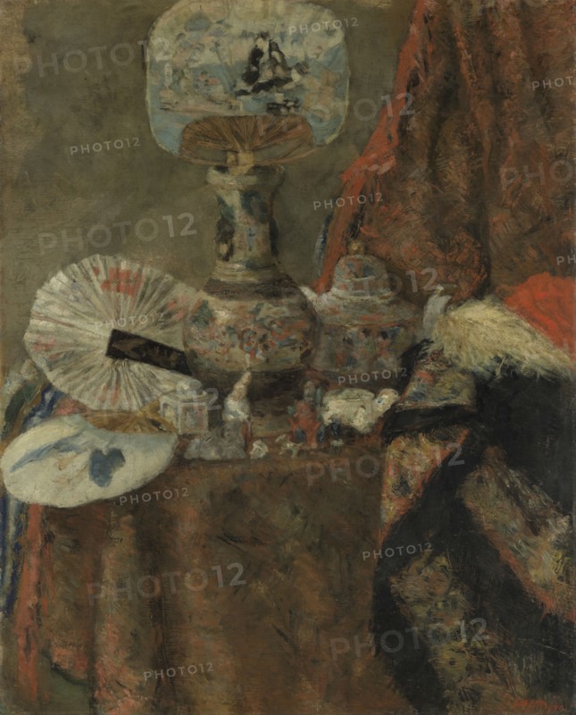 Still Life with Chinoiseries, 1880. Creator: James Ensor.