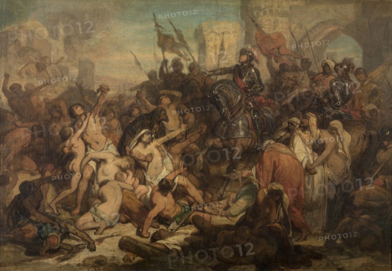 Charles V Frees the Slaves in Tunis, 1535, (c1870s). Creator: Nicaise de Keyser.