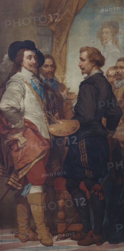 The Painter Anthony van Dyck in London, (c1630s), 1862-1872. Creator: Nicaise de Keyser.