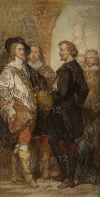 The Painter Anthony van Dyck in London, (c1630s), c1860s. Creator: Nicaise de Keyser.