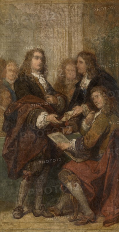 The Engraver Gerard Edelinck in Paris, (c1670s), c1860s. Creator: Nicaise de Keyser.