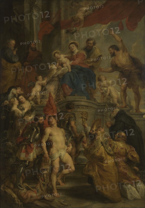 Enthroned Madonna Adored by Saints, c1628. Creator: Peter Paul Rubens.