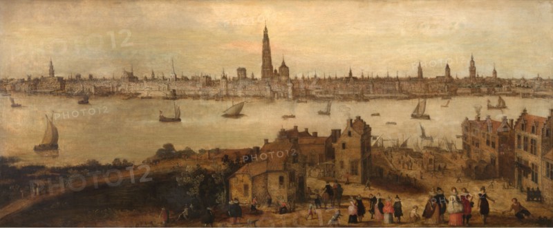 The Antwerp Waterfront, 17th century. Creator: Anon.