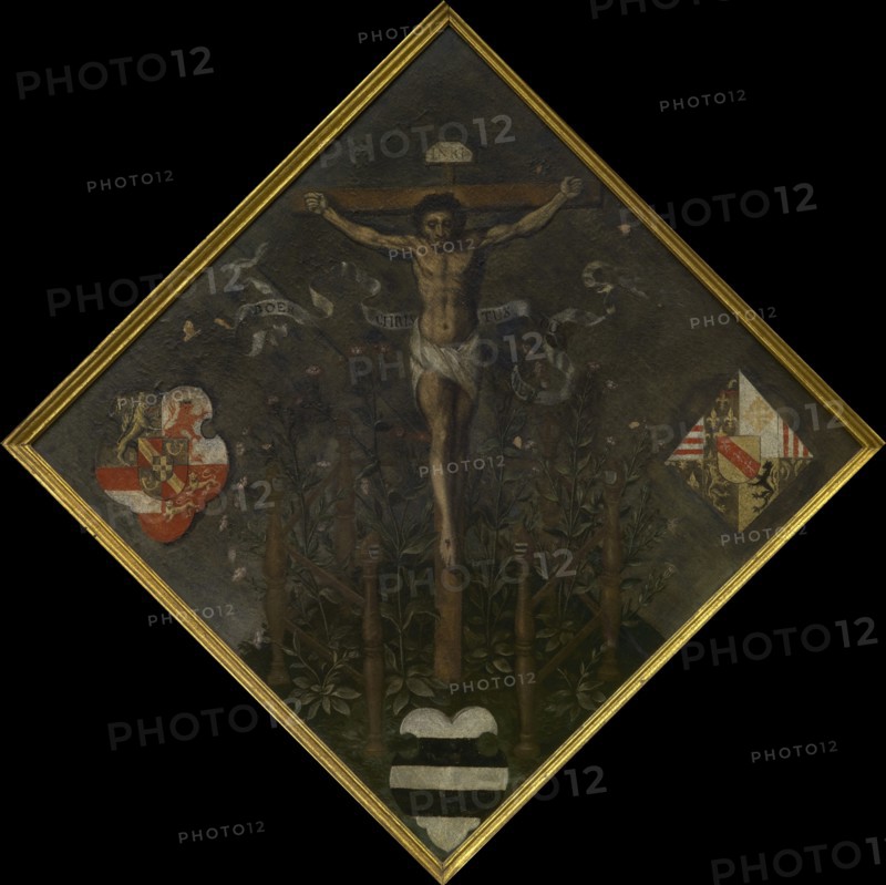 Blazon of the Diest Chamber of Rhetoric "De Christus-ooghen", 1561. Creator: Anon.