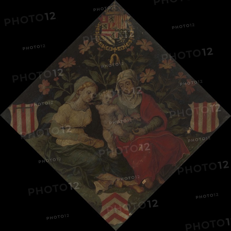Blazon of the Lier Chamber of Rethoric "Het jenetten bloemken", 1561. Creator: Anon.