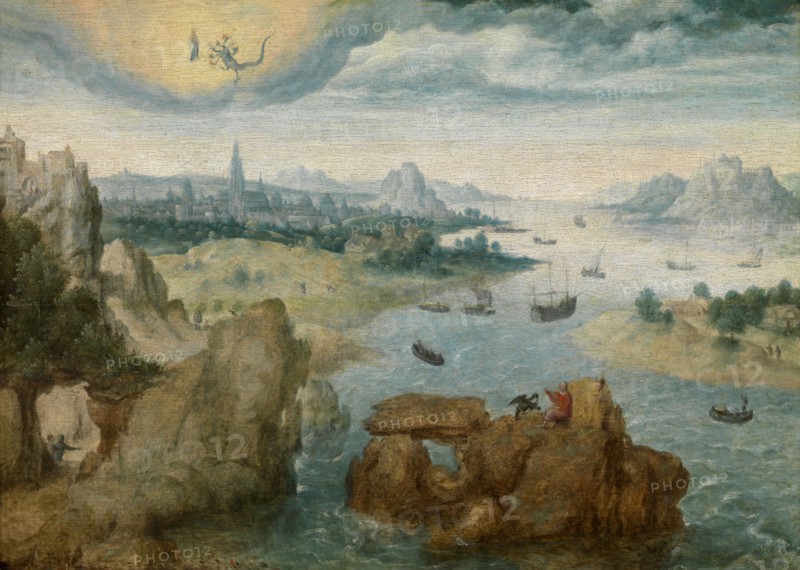 Saint John on Patmos, 1500-1515. Creator: Anon.