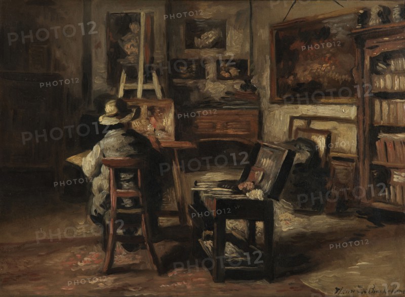 The Studio of Ferdinand De Braekeleer I, Father of the Painter, 1873-1885. Creator: Henri Jean Augustin de Braekeleer.