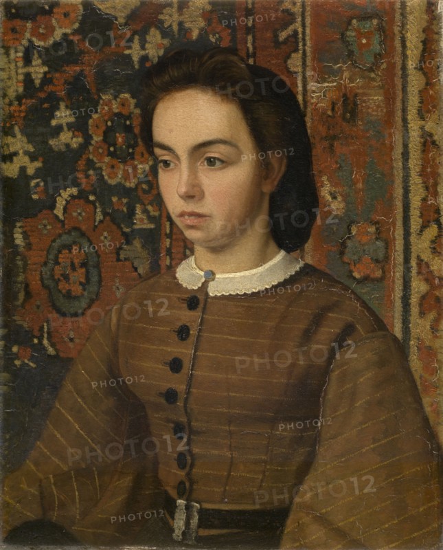 Hélène De Braekeleer, the Painter's Sister, 1865-1870. Creator: Henri Jean Augustin de Braekeleer.