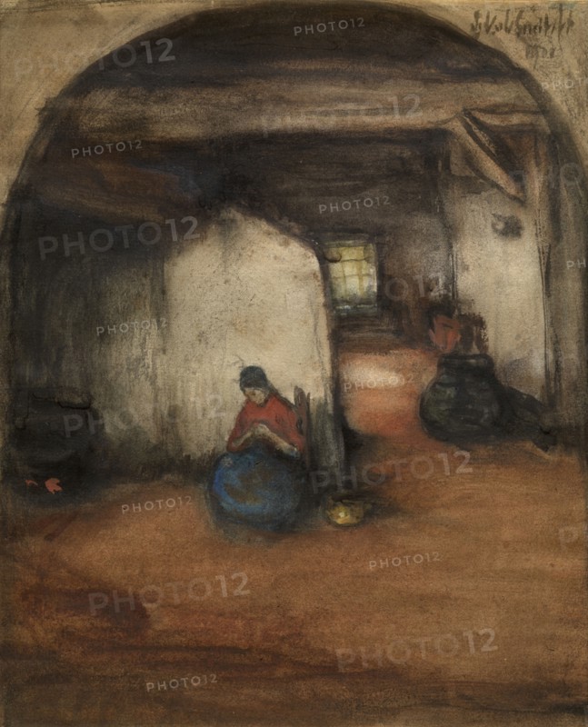 Interior, 1900. Creator: Jakob Smits.