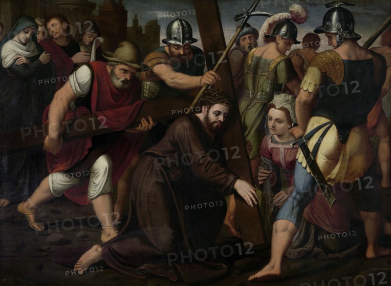The Bearing of the Cross, 1565. Creator: Lambert van Noort.
