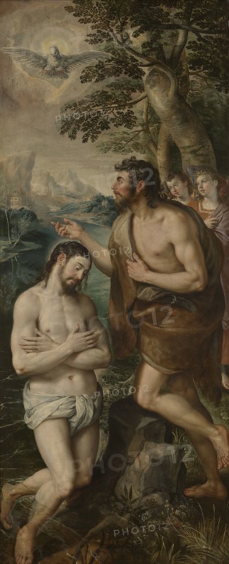 The Baptism of Christ, 1574. Creator: Martin de Vos.