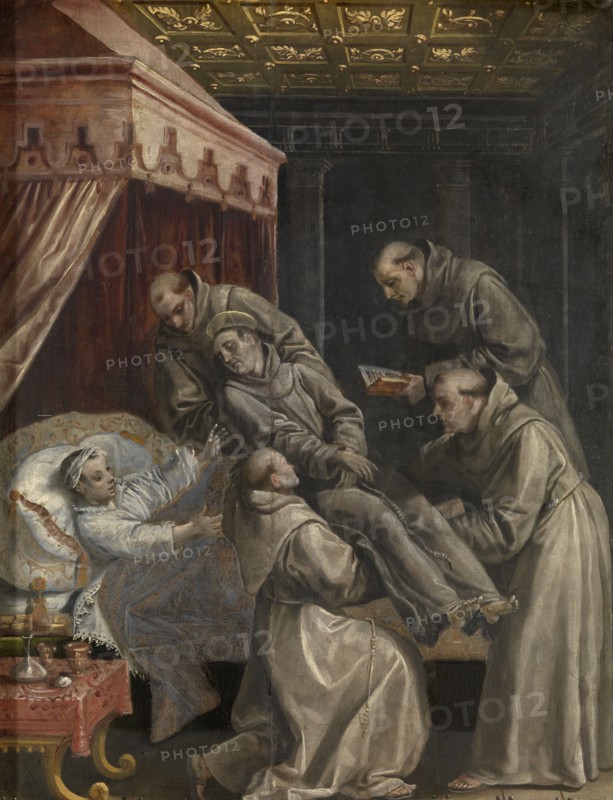 The Spanish Crown Prince Don Carlos Heals After Touching the Corpse of Saint Didacus, c1560-1600. Creator: Martin de Vos.