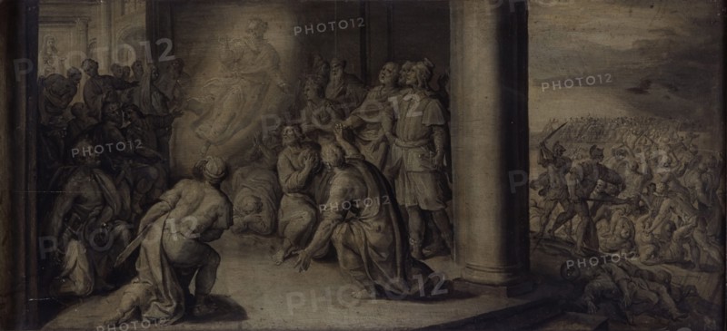 Saint Luke Appearing at the Curch of Our Lady in Tripoli, c1560-1600. Creator: Martin de Vos.