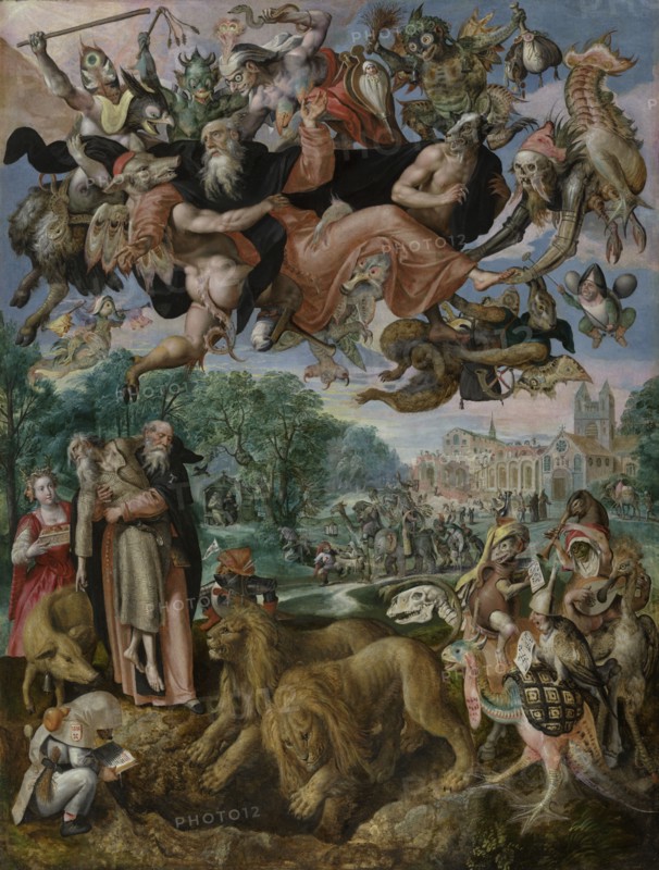 The Temptation of Saint Anthony the Great, 1594. Creator: Martin de Vos.