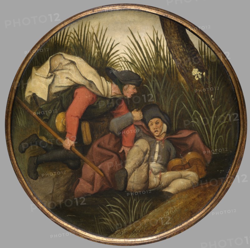 If the Blind Lead the Blind, Both Shall Fall into the Ditch, c1590s. Creator: Pieter Brueghel the Younger.