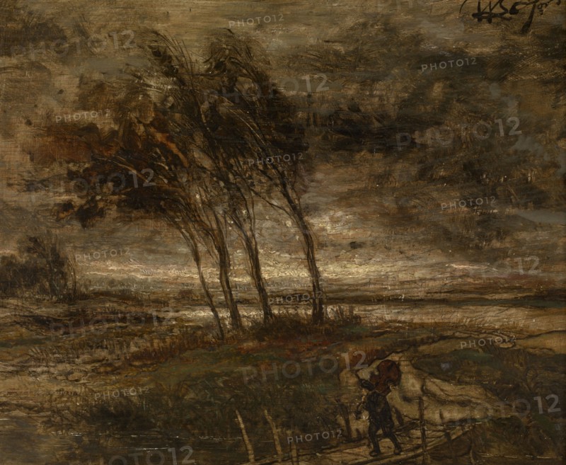 Storm Landscape, 1875. Creator: Willem Linnig II.