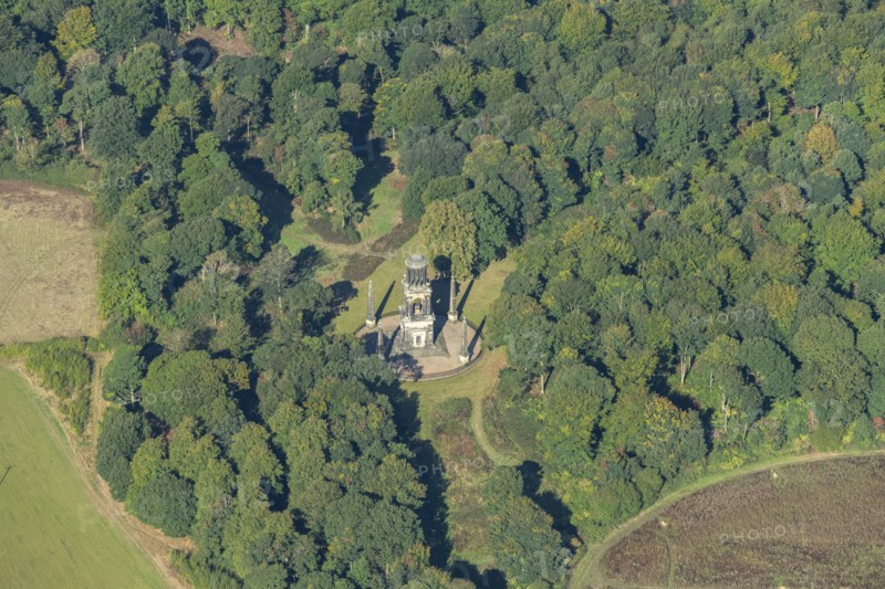 Rockingham Mausoleum, a cenotaph in Wentworth Park, Rotherham, 2024. Creator: Robyn Andrews.