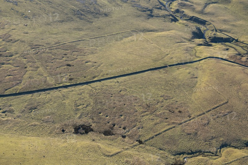 The earthwork remains of a Roman temporary camp on Low Stony Bank, North Yorkshire, 2024. Creator: Robyn Andrews.