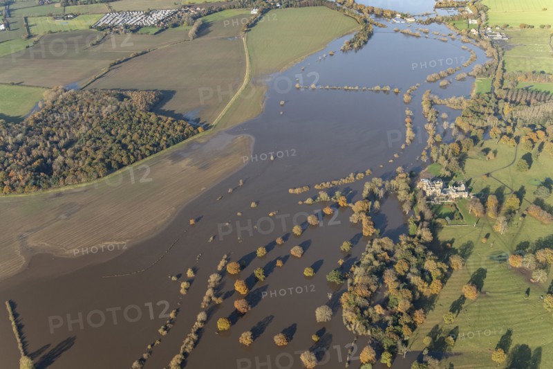 Flooding on the River Ouse at Moreby Hall, York, 2023. Creator: Robyn Andrews.