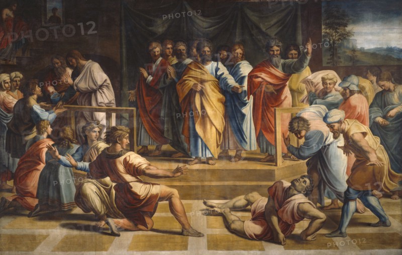Ananias and Sapphira, 1729-31. Creator: Sir James Thornhill.