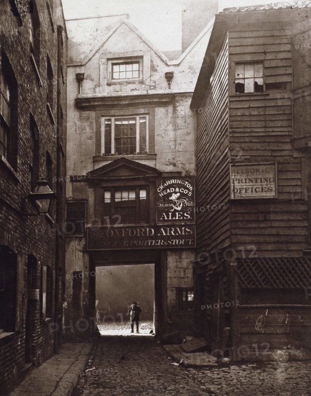 The Entrance of The Oxford Arms, Warwick Lane, looking from Warwick Lane, c1875. Creator: Alfred & John Bool.