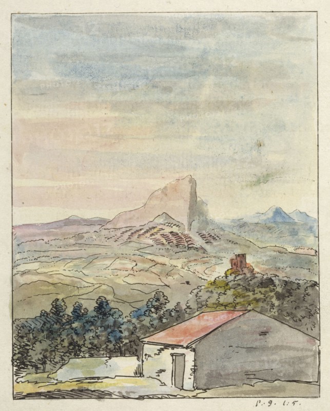 On the way to Girgenta, 1786.  Creator: Elias Martin.