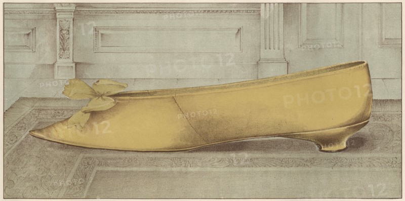 Lady Charlotte Fletcher's shoe, 1885.  Creator: Unknown.