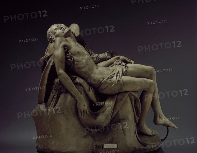 Figure of Christ from Michelangelo's 'Pieta', cast early 19th century; original 1499. Creator: Unknown.