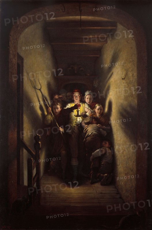 The Night Alarm: the Advance!, 1871. Creator: Charles West Cope.