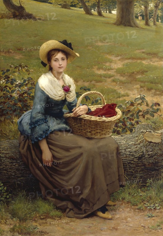 The Lass of Richmond Hill, 1876. Creator: George Dunlop Leslie.