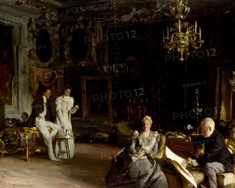 An Interior in Venice, 1899. Creator: John Singer Sargent.