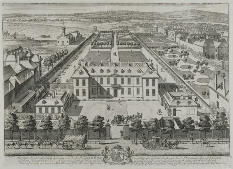 'Burlington House in Pickadilly', c1700. Creator: Johannes Kip.