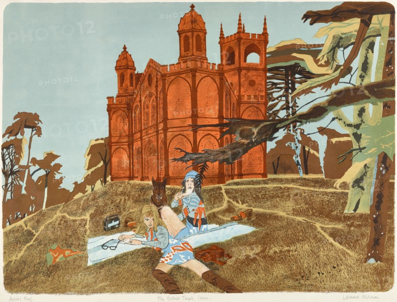The Gothick Temple, Stowe, 1971. Creator: Leonard Rosoman.
