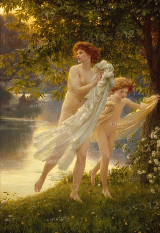 Startled, 1892. Creator: Frank Dicksee.
