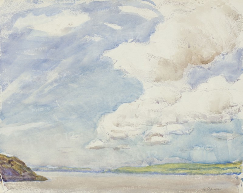 Coastal landscape, c1875-1944. Creator: George Clausen.