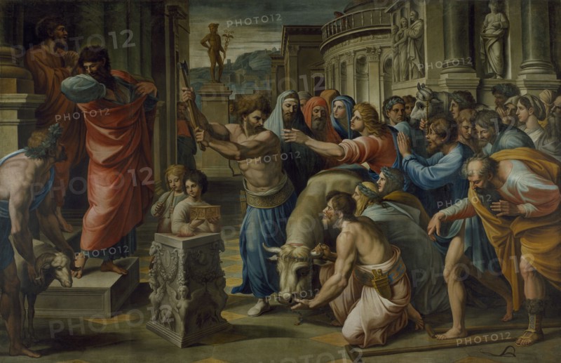 The Sacrifice at Lystra, 1729-31. Creator: Sir James Thornhill.