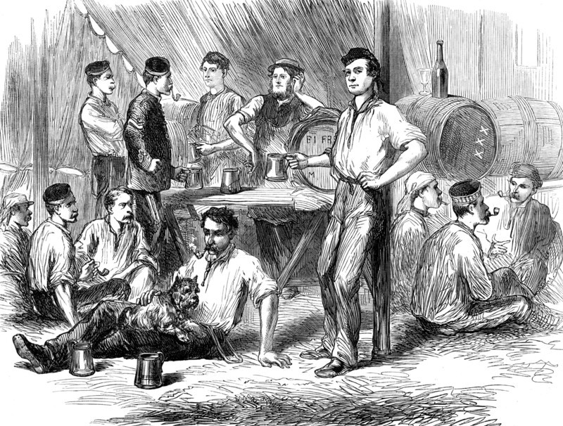 The Autumn Campaign: canteen, 1872. Creator: Unknown.