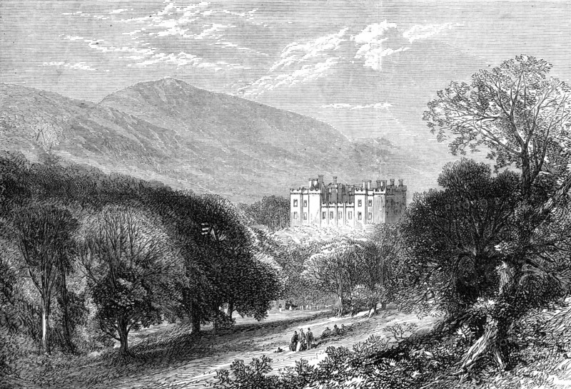 Chillingham Castle, Northumberland, visited by the Prince and Princess of Wales, 1872. Creator: Unknown.