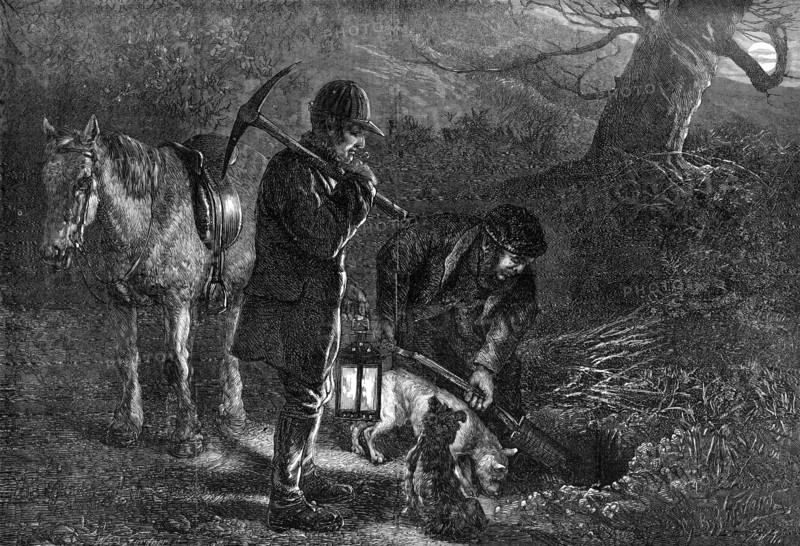 The hunting season: earth-stopping, 1872. Creator: Unknown.