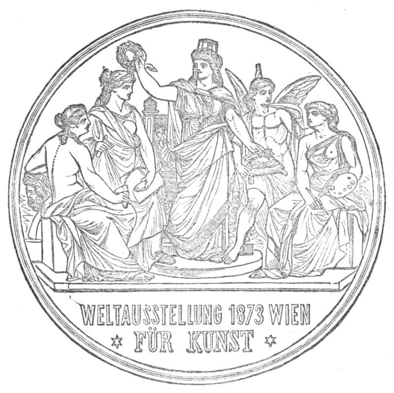 Medals for the Vienna Exhibition: for Art, 1872. Creator: Unknown.