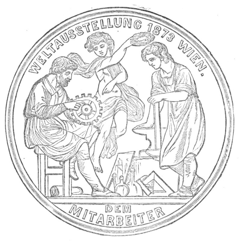 Medals for the Vienna Exhibition: for Fellow-Labourer, 1872. Creator: Unknown.