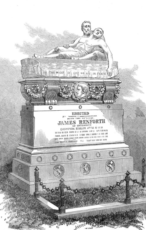 Monument to James Renforth, the late champion sculler, 1872. Creator: Unknown.