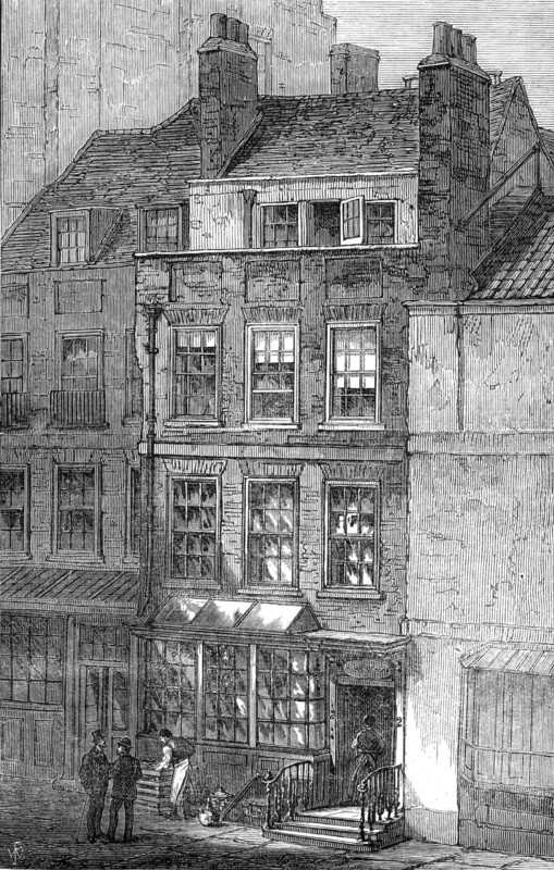 The house in which Pope was born, 1872. Creator: Unknown.